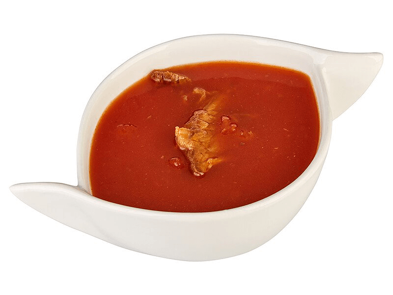 Суп с говядиной и томатами