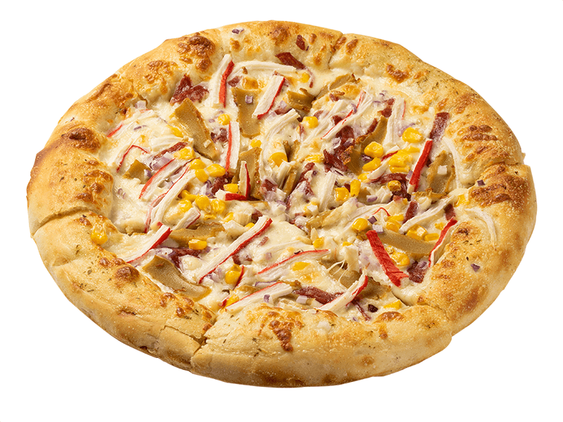 Ленивая «пицца» из сушек с колбасой и сыром
